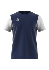 Adidas - Koszulka piłkarska męska adidas Estro 19 Jersey. Kolor: niebieski, biały, wielokolorowy. Materiał: jersey. Sport: piłka nożna