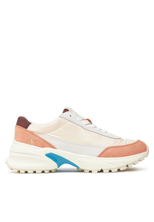 Calvin Klein Jeans Sneakersy Hike Runner Mg Nylon Perl YW0YW01963 Kolorowy. Materiał: skóra. Wzór: kolorowy