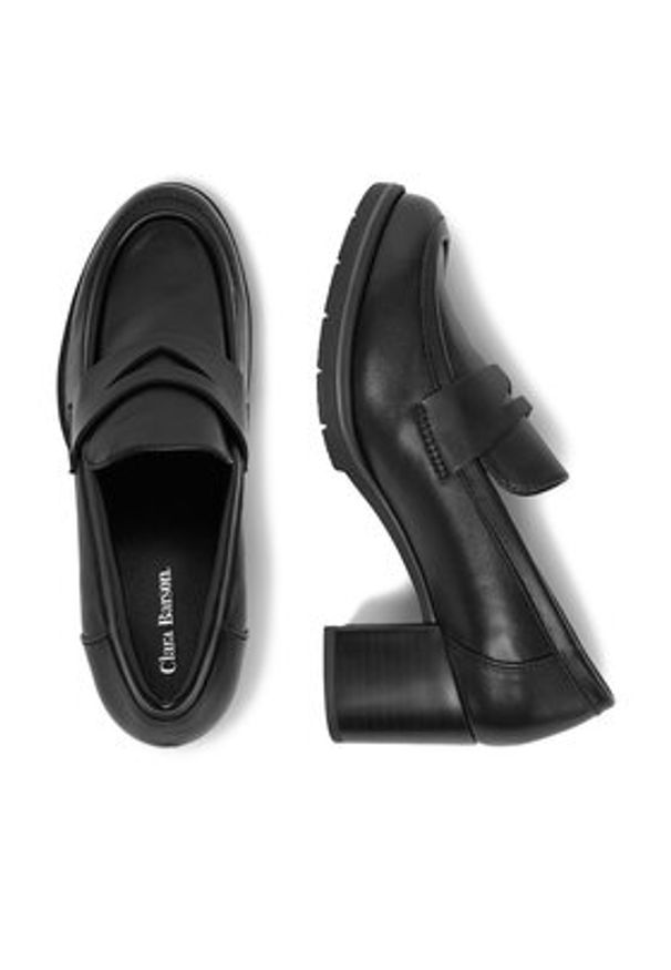 Clara Barson Półbuty CEO-WS0801-01 Czarny. Kolor: czarny. Materiał: materiał