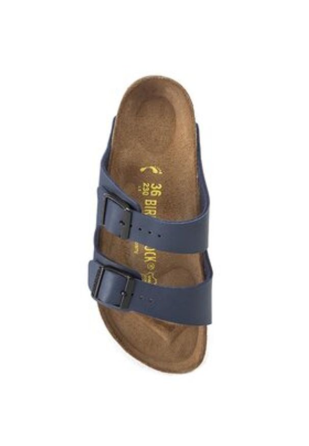 Birkenstock Klapki Arizona Birko-Flor 051753 Granatowy. Kolor: niebieski. Materiał: skóra
