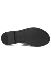 Czarne Klapki Filippo Modne Obuwie Damskie. Okazja: na spacer, na co dzień. Kolor: czarny. Wzór: aplikacja, geometria. Sezon: lato. Styl: wizytowy, street, klasyczny, elegancki, casual #7