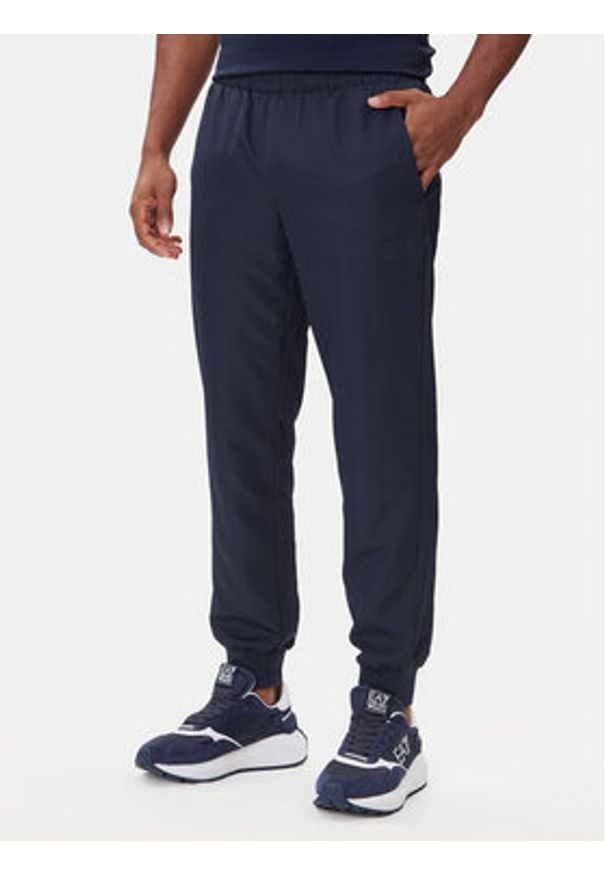 EA7 Emporio Armani Dres 7M000642 AF16072 MB221 Granatowy Regular Fit. Kolor: niebieski. Materiał: syntetyk