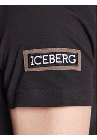 Iceberg T-Shirt F01C63079000 Czarny Regular Fit. Kolor: czarny. Materiał: bawełna #3