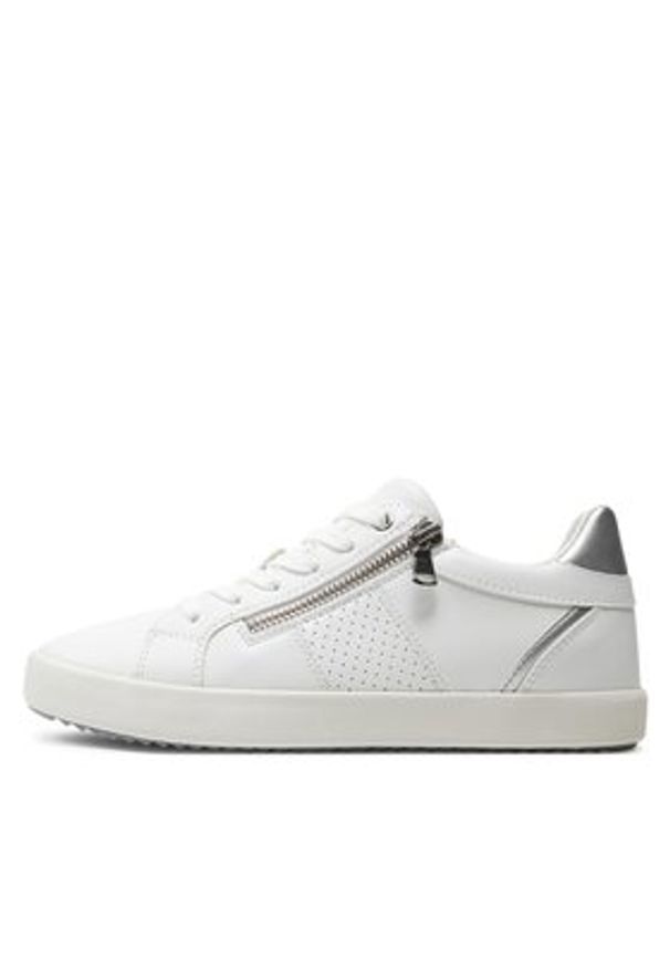 Geox Sneakersy D Blomiee D366HE 054AJ C0007 Biały. Kolor: biały. Materiał: skóra
