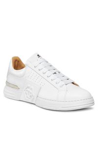 Philipp Plein - PHILIPP PLEIN Sneakersy Lo-Top Sneakers FACS USC0474 PLE025N Biały. Kolor: biały. Materiał: skóra #3