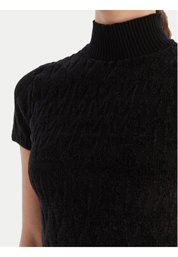 Marciano Guess Sweter 5BGR05 5661Z Czarny Regular Fit. Kolor: czarny. Materiał: syntetyk