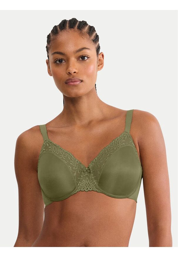 Triumph Biustonosz z fiszbiną Ladyform Soft 10224866 Zielony. Kolor: zielony. Materiał: syntetyk