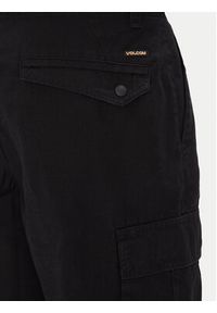 Volcom Szorty materiałowe Strange Tripper A0912502 Czarny Loose Fit. Kolor: czarny. Materiał: bawełna