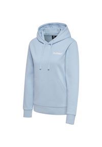 Kurtka dresowa z kapturem dla kobiet Hummel Motion Co. Typ kołnierza: kaptur. Kolor: niebieski. Materiał: dresówka. Wzór: nadruk #1