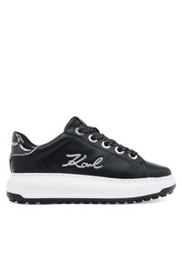 Karl Lagerfeld - KARL LAGERFELD Sneakersy KL67518 Czarny. Kolor: czarny. Materiał: skóra
