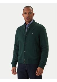 TOMMY HILFIGER - Tommy Hilfiger Kurtka bomber Essential MW0MW42470 Zielony Regular Fit. Kolor: zielony. Materiał: bawełna #1
