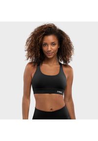 SIROKO - Stanik sportowy fitness damski Balance Black. Kolor: czarny. Materiał: nylon. Sport: fitness