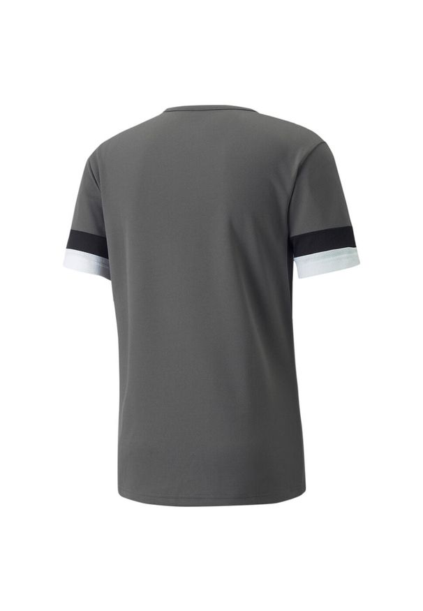 Puma - Koszulka piłkarska męska PUMA teamRISE Jersey. Kolor: szary, czarny, biały, wielokolorowy. Materiał: jersey. Sport: piłka nożna