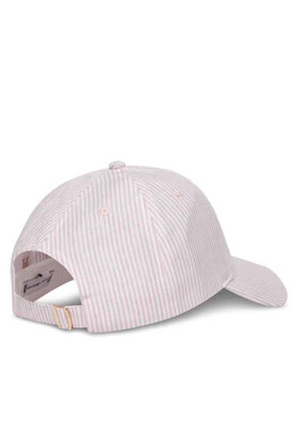 TOMMY HILFIGER - Tommy Hilfiger Czapka z daszkiem Premiu Beach AW0AW17141 Różowy. Kolor: różowy. Materiał: len, materiał