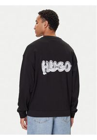 Hugo - HUGO Bluza Nyrocrew 50549778 Czarny Loose Fit. Kolor: czarny. Materiał: bawełna
