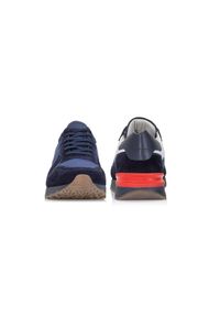Ochnik - Skórzane sneakersy męskie. Kolor: niebieski. Materiał: skóra #3