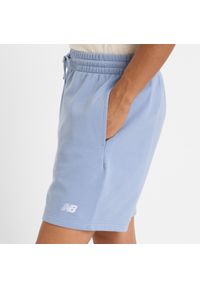 Spodenki męskie New Balance MS41520DUS – niebieskie. Kolor: niebieski. Materiał: bawełna, dresówka, materiał, poliester #4