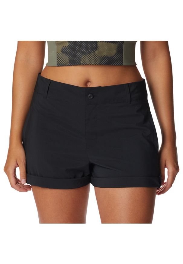 columbia - Spodenki sportowe damskie Silver Ridge Utility Short. Kolor: czarny. Materiał: poliester. Długość: krótkie