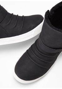 bonprix - Botki zimowe. Zapięcie: sprzączka. Kolor: czarny. Sezon: zima. Obcas: na platformie #3