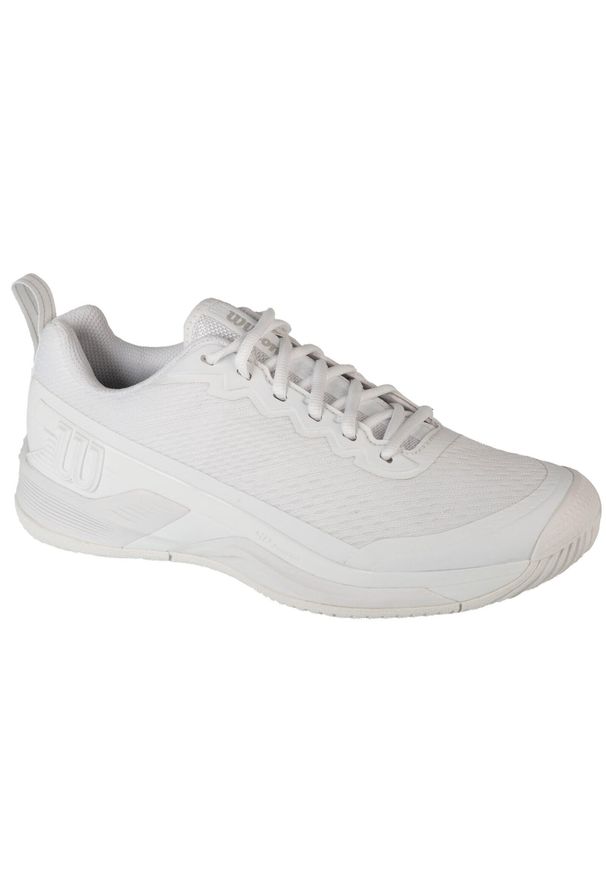 Wilson - Buty do tenisa męskie, Rush Pro 4.5. Kolor: biały. Materiał: materiał, tkanina, syntetyk. Sport: tenis