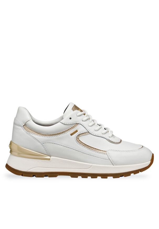 Geox Sneakersy D Desya B Abx D563LB 8554 C1000 Biały. Kolor: biały. Materiał: skóra