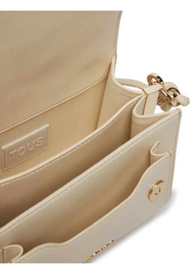 Tous - TOUS Torebka Audree Eyelets 2002202901 Beżowy. Kolor: beżowy. Materiał: skórzane