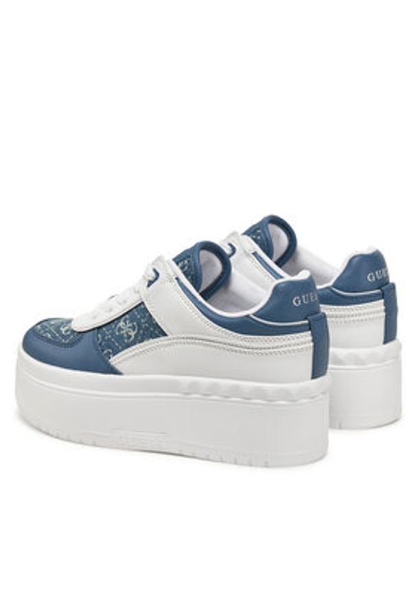 Guess Sneakersy FLPR2D DEN12 Niebieski. Kolor: niebieski. Materiał: skóra