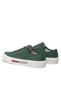 Tommy Jeans Tenisówki Canvas Sneaker EM0EM01299 Zielony. Kolor: zielony. Materiał: materiał #2