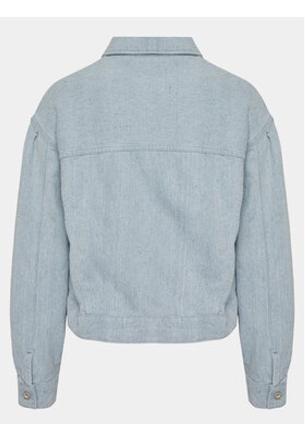 Mustang Kurtka jeansowa Bethany 1014801 Niebieski Regular Fit. Kolor: niebieski. Materiał: bawełna
