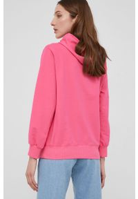 Answear Lab bluza damska kolor różowy z kapturem gładka. Typ kołnierza: kaptur. Kolor: różowy. Wzór: gładki. Styl: wakacyjny