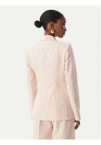Maryley Marynarka 26EB139/43PY Różowy jasny Regular Fit. Kolor: różowy. Materiał: syntetyk #5