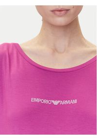 Emporio Armani Sukienka codzienna EW000783 AF12192 UA227 Różowy Regular Fit. Okazja: na co dzień. Kolor: różowy. Materiał: wiskoza. Typ sukienki: proste. Styl: casual #4