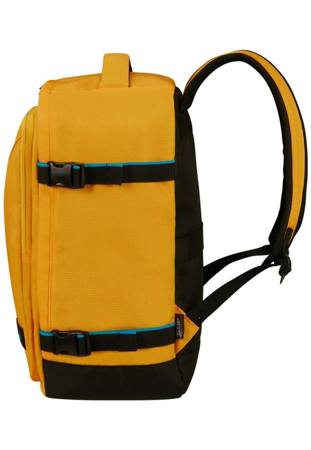 AMERICAN TOURISTER - Plecak American Tourister Take2Cabin S do Ryanair żółty. Kolor: żółty. Materiał: materiał. Styl: klasyczny