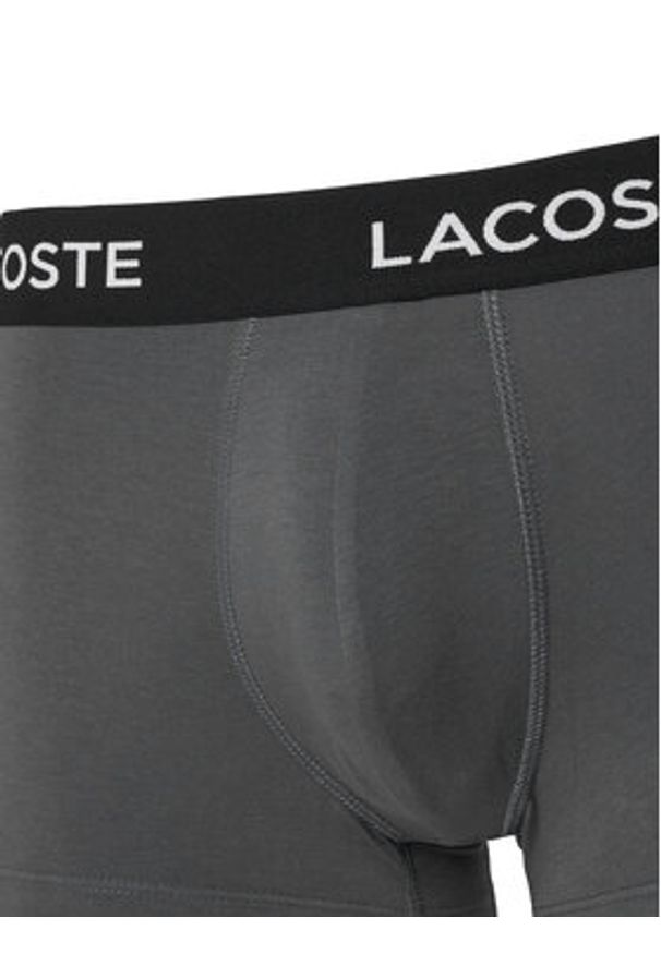 Lacoste Komplet 5 par bokserek 5H1292 Szary. Kolor: szary. Materiał: bawełna