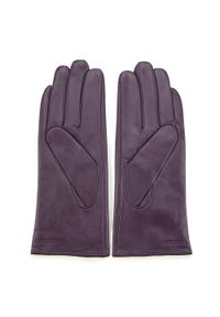 Wittchen - Damskie rękawiczki skórzane z przeszyciem z rzemyka. Kolor: fioletowy, wielokolorowy, czarny. Materiał: skóra. Styl: klasyczny #3