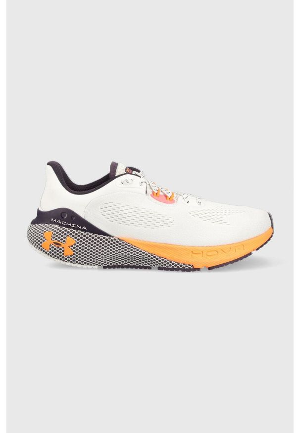 Under Armour buty do biegania HOVR Machina 3 kolor biały 3024899-101. Kolor: biały. Szerokość cholewki: normalna. Wzór: aplikacja. Sport: bieganie