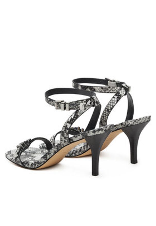 MICHAEL Michael Kors Sandały Darrington 40S5DTMS1E Szary. Kolor: szary. Materiał: skóra