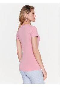 Guess T-Shirt Adelina W3RI14 J1314 Różowy Slim Fit. Kolor: różowy. Materiał: bawełna #2
