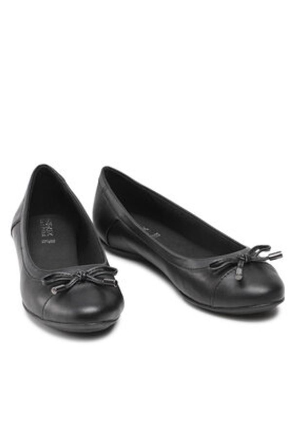 Geox Baleriny D Charlene C D16Y7C 08554 C9999 Czarny. Kolor: czarny. Materiał: skóra