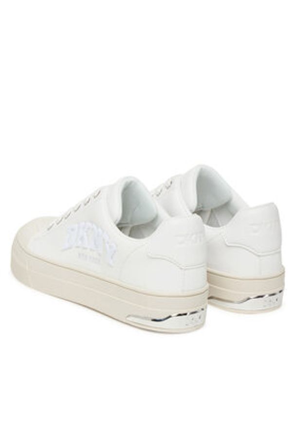 DKNY Trampki York K3511777 Biały. Kolor: biały. Materiał: skóra