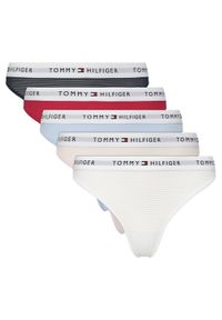 TOMMY HILFIGER - Tommy Hilfiger Komplet 5 par stringów UW0UW05932 Kolorowy. Materiał: syntetyk. Wzór: kolorowy