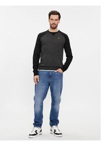 Brave Soul Sweter MK-230HIGGS Szary Regular Fit. Kolor: szary. Materiał: wiskoza #6