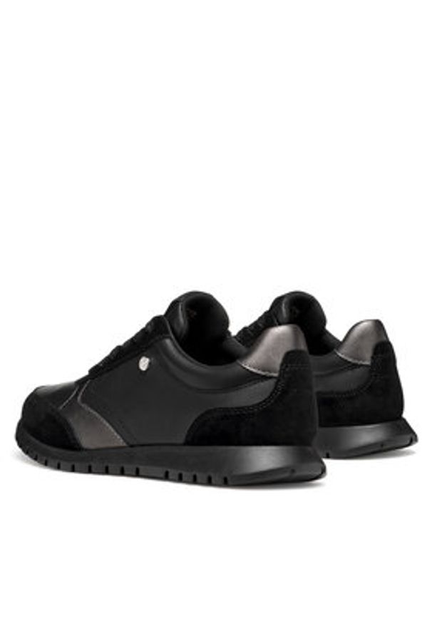 Geox Sneakersy D Sukie 2.0 D55YPC 08522 C9999 Czarny. Kolor: czarny. Materiał: skóra