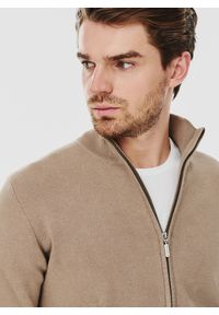 Pako Lorente - PAKO LORENTE – Sweter męski rozpinany w kolorze beżowym. Kolor: beżowy. Materiał: bawełna, poliamid, elastan. Sezon: jesień #8