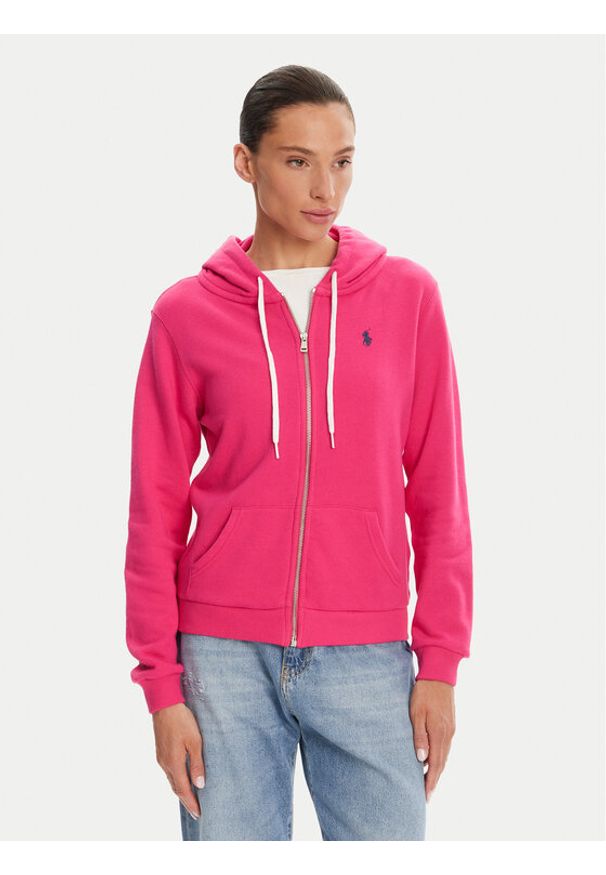 Polo Ralph Lauren Bluza 211935584014 Różowy Regular Fit. Typ kołnierza: polo. Kolor: różowy. Materiał: bawełna