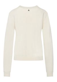 Patrizia Pepe Sweter 2K0363/KM36-W405 Écru Regular Fit. Kolor: kremowy. Materiał: wełna #2