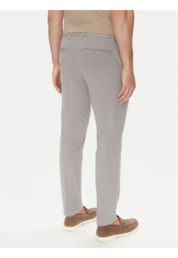 BOSS Chinosy H-Kane1 50543304 Szary Modern Fit. Kolor: szary. Materiał: bawełna