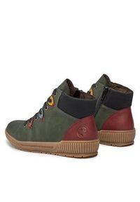 Rieker Botki N0711-54 Zielony. Kolor: zielony #2