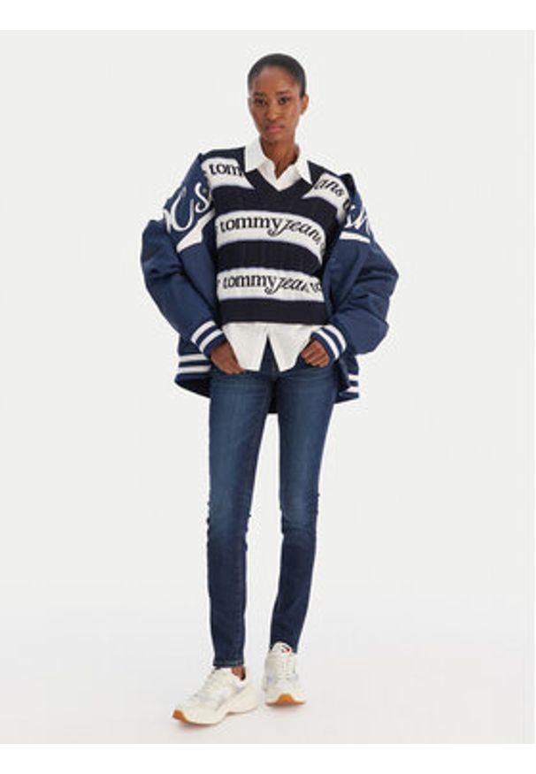 Tommy Jeans Jeansy Sophie DW0DW19274 Niebieski Skinny Fit. Kolor: niebieski