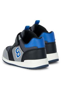 Geox Sneakersy B Rishon Boy B360RA 054FU C0043 Czarny. Kolor: czarny. Materiał: skóra #6